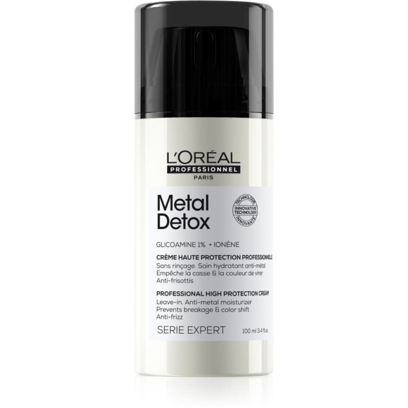 L’Oréal Professionnel Serie Expert Metal Detox ochranný krém pre lámavé a namáhané vlasy 100 ml