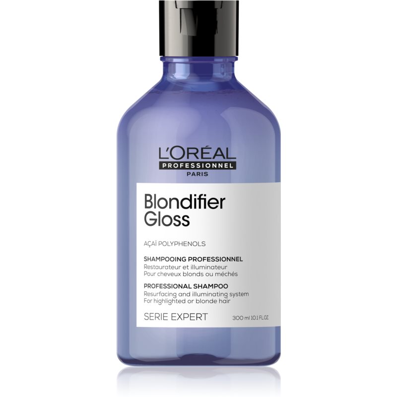 L’Oréal Professionnel Serie Expert Blondifier skrášľujúci a regeneračný šampón pre zosvetlené, melírované studené blond vlasy 300 ml