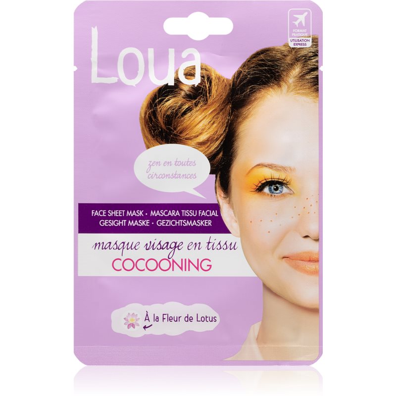Loua Cocooning Face Mask antistresová plátenná maska 23 ml