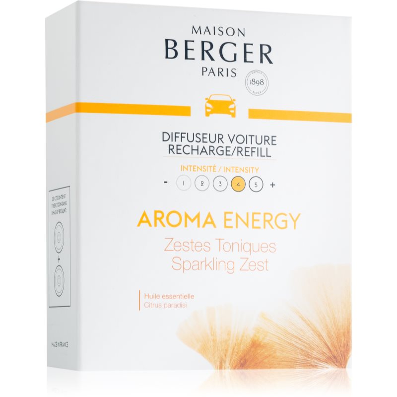 Maison Berger Paris Aroma Energy vôňa do auta náhradná náplň (Sparkling Zest) 2x17 g