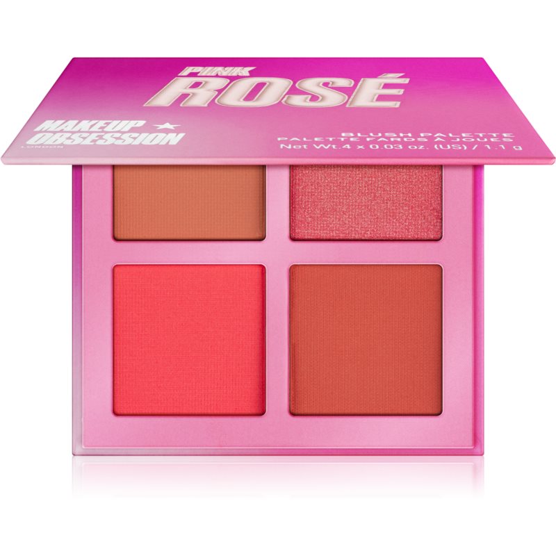 Makeup Obsession Blush Crush kontúrovacia paletka tváreniek odtieň Pink Rosé 4,4 g