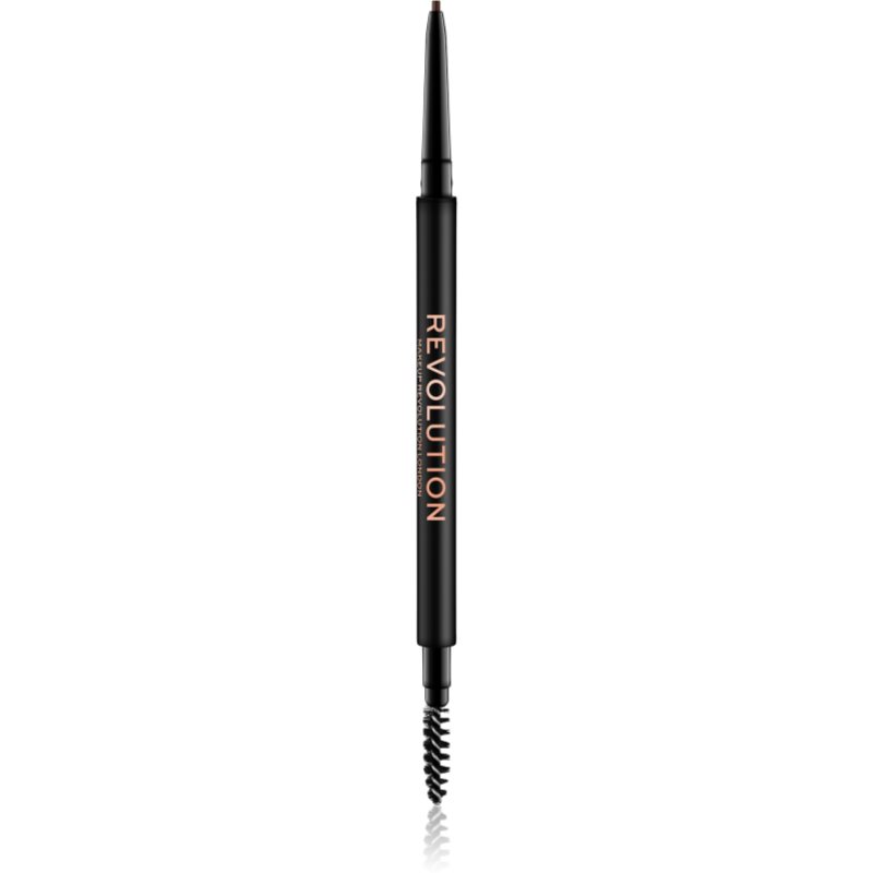 Makeup Revolution Precise Brow Pencil precízna ceruzka na obočie s kefkou odtieň Medium Brown 0.05 g