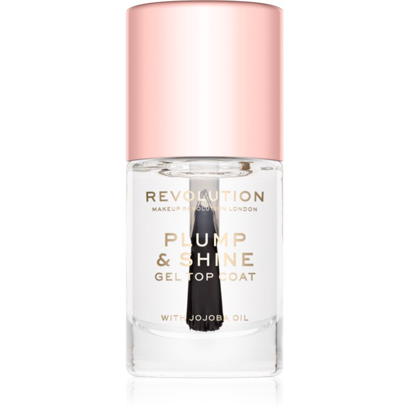 Makeup Revolution Plump  Shine lak na nechty s gélovým efektom priesvitný 10 ml