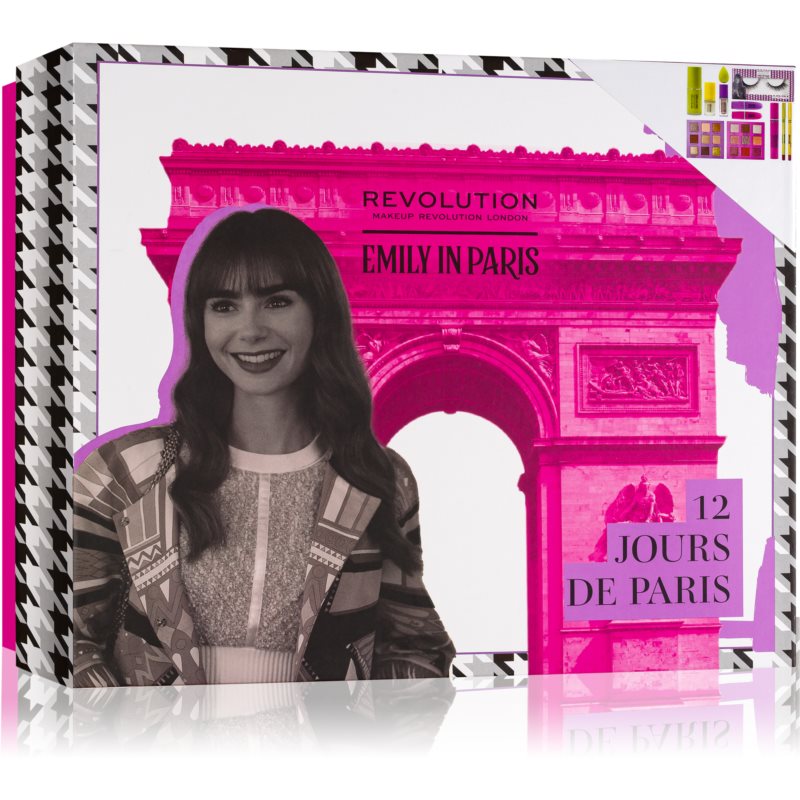 Makeup Revolution X Emily In Paris adventný kalendár 12 Days in Paris
