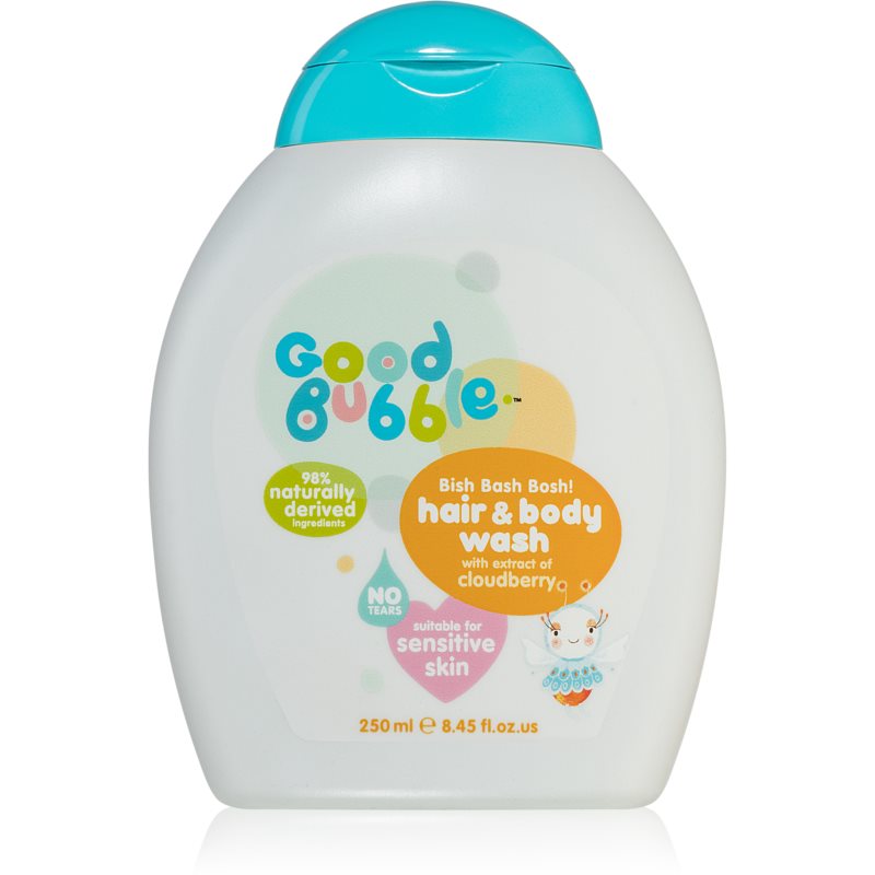 Good Bubble Hair  Body Wash Cloudberry umývacia emulzia a šampón pre deti od narodenia 250 ml