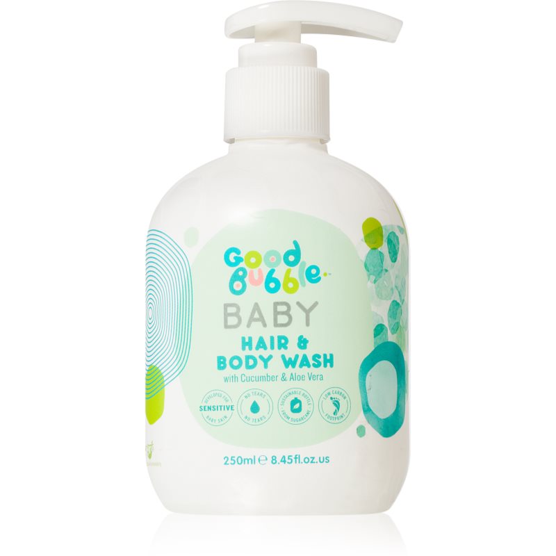 Good Bubble Baby Hair  Body Wash umývacia emulzia a šampón pre deti od narodenia Cucumber  Aloe vera 250 ml