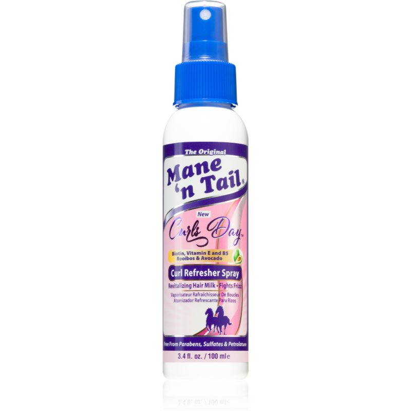 Mane N Tail Curls Day Refresher Spray stylingový sprej pre vlnité a kučeravé vlasy 100 ml