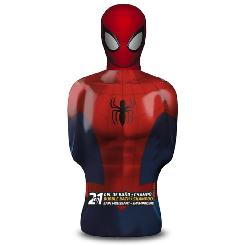 Marvel Spiderman Bubble Bath and Shampoo šampón a pena do kúpeľa 2 v 1 pre deti 350 ml
