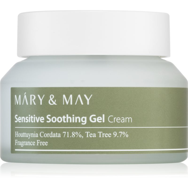 MARY  MAY Sensitive Soothing Gel Cream ľahký hydratačný gélový krém pre upokojenie a posilnenie citlivej pleti 70 g
