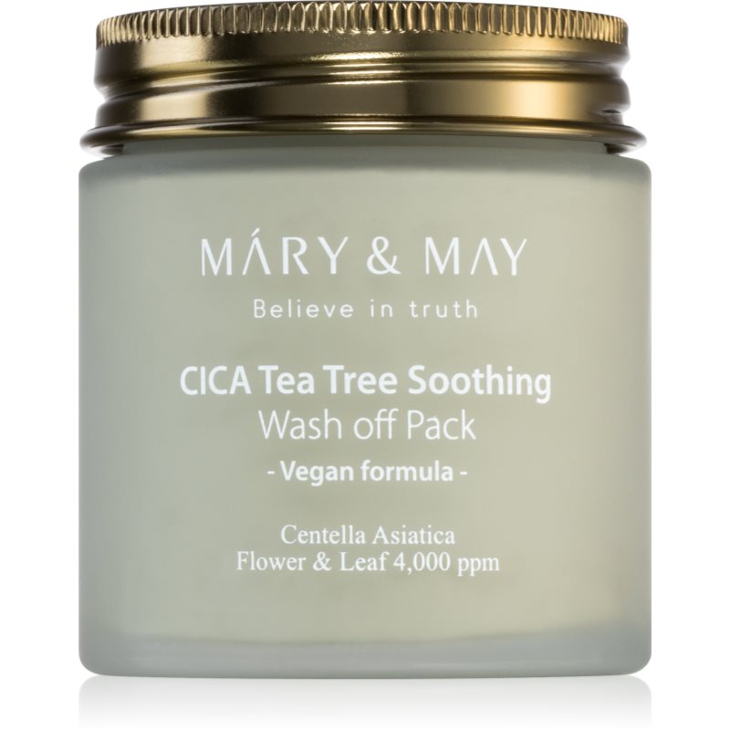 MARY  MAY Cica Tea Tree Soothing minerálna čistiaca ílová maska na upokojenie pleti 125 g