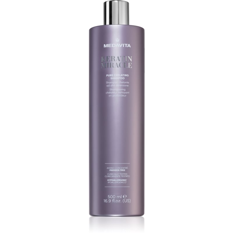 Medavita Keratin Miracle Pure Chelating Shampoo hĺbkovo čistiaci šampón na vlasy 500 ml