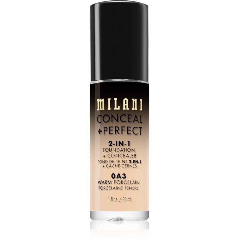 Milani Conceal  Perfect 2-in-1 Foundation And Concealer make-up 0A3 Warm Porcelain 30 ml