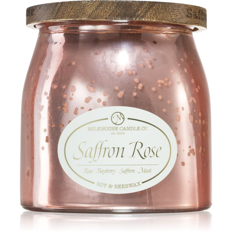 Milkhouse Candle Co. Creamery Saffron  Rose vonná sviečka Butter Jar 454 g