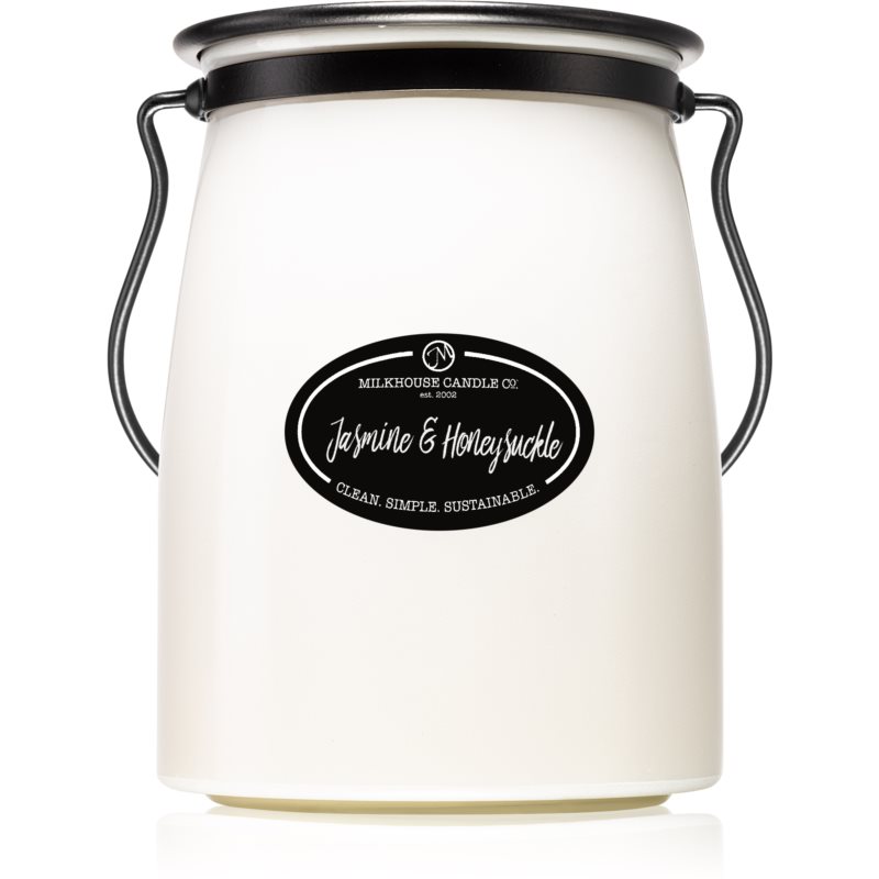 Milkhouse Candle Co. Creamery Jasmine  Honeysuckle vonná sviečka Butter Jar 624 g