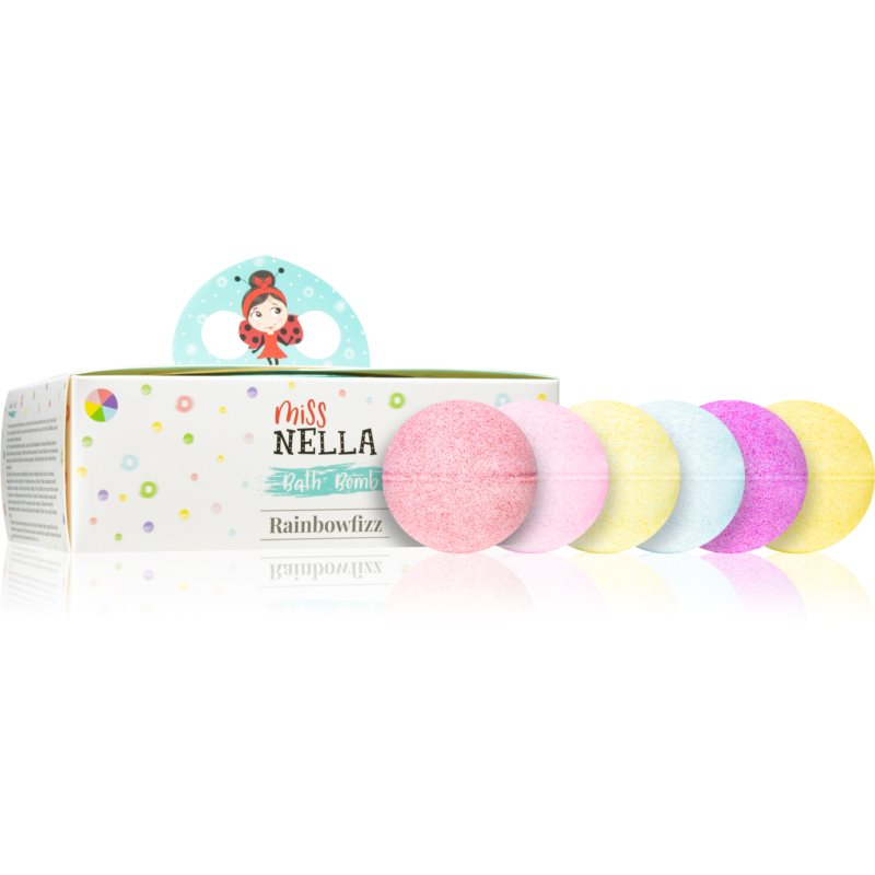 Miss Nella Rainbowfizz šumivá guľa do kúpeľa pre deti od 3 rokov 6 ks
