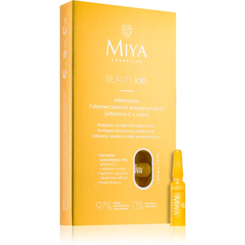 MIYA Cosmetics BEAUTY.lab intenzívna kúra s vitamínom C 7x1,5 ml