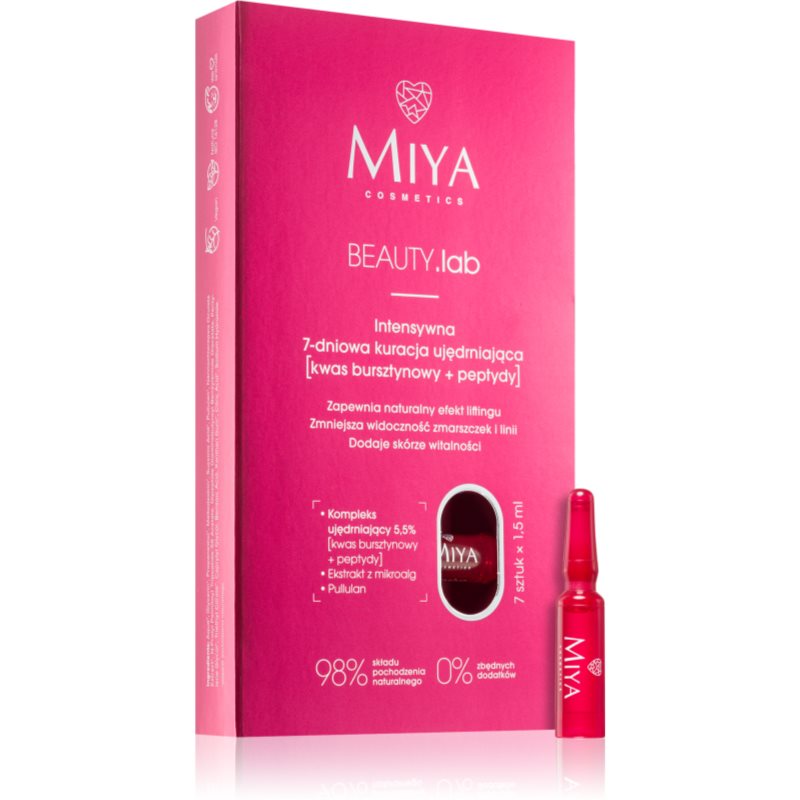 MIYA Cosmetics BEAUTY.lab intenzívna kúra so spevňujúcim účinkom 7x1,5 ml
