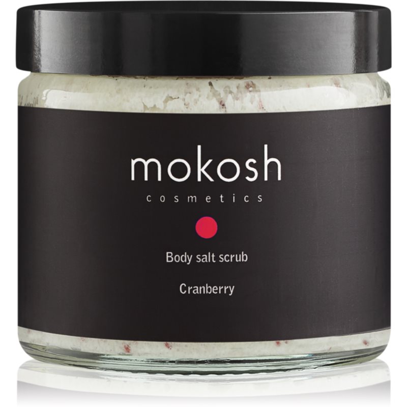 Mokosh Cranberry telový peeling so soľou 300 g
