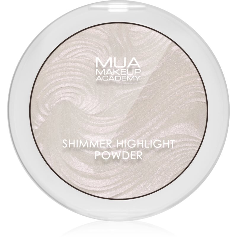 MUA Makeup Academy Shimmer kompaktný púdrový rozjasňovač odtieň Peach Diamond 8 g