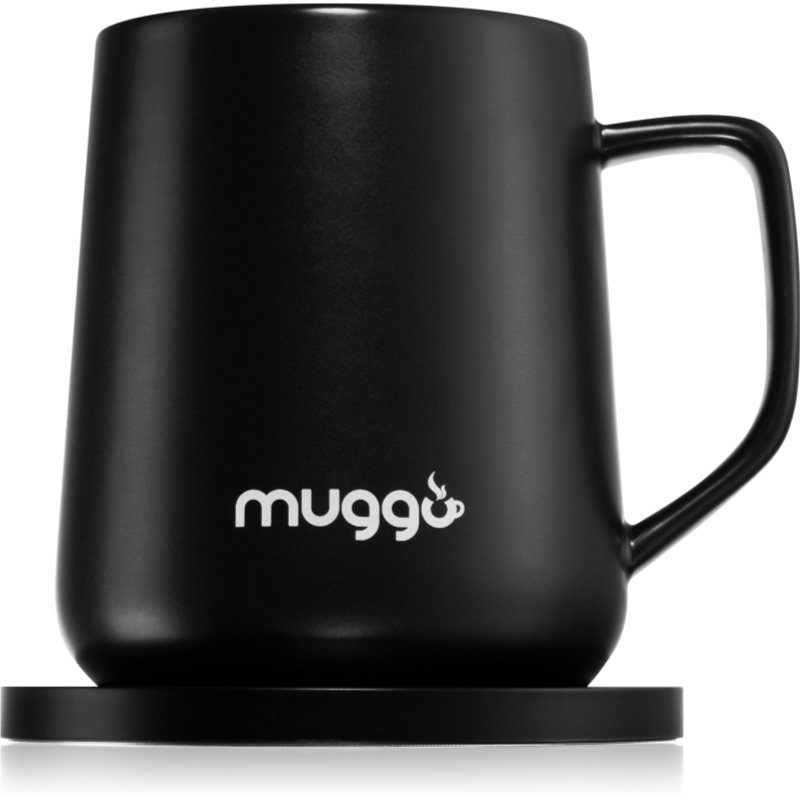 Muggo Qi Grande inteligentný vyhrievaný hrnček farba Black 380 ml