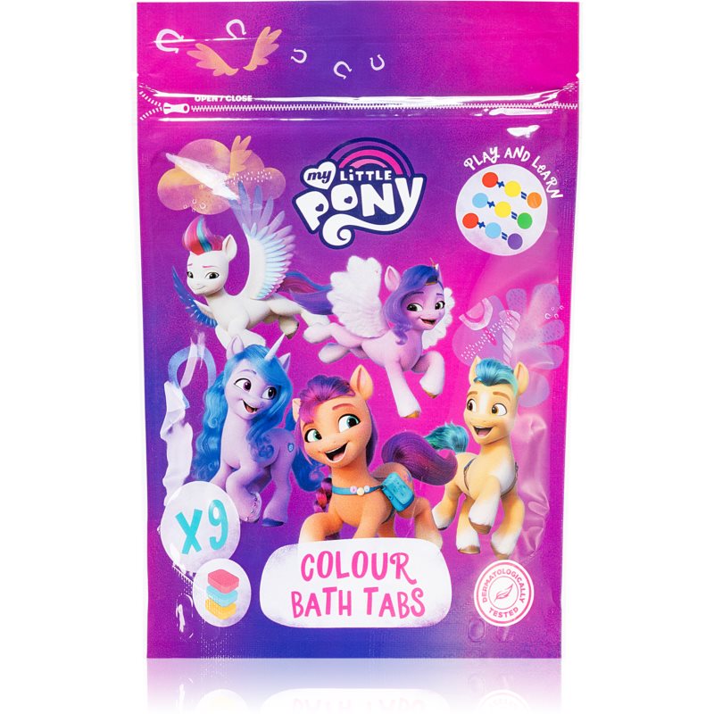 My Little Pony Colour Bath Tabs farebné šumivé tablety do kúpeľa 9x16 g