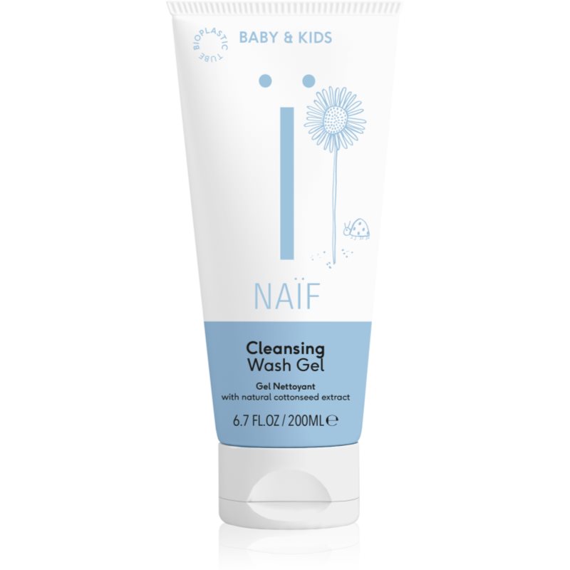 Naif Baby  Kids Cleansing Wash Gel čistiaci a umývací gél pre deti a bábätká 200 ml