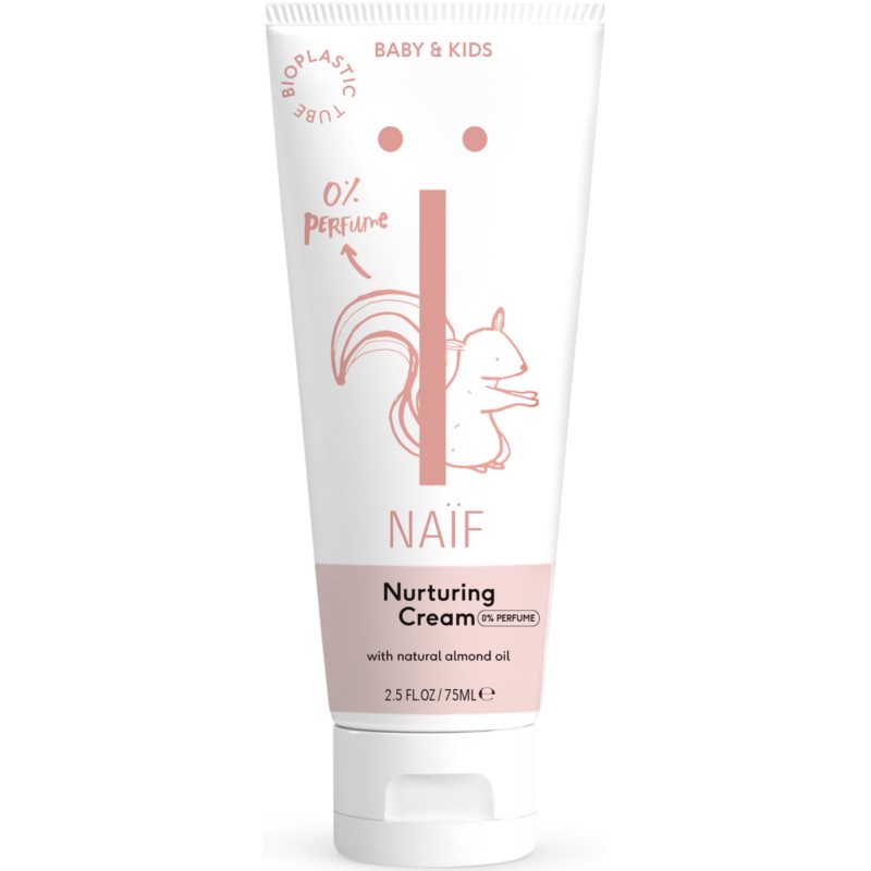 Naif Baby  Kids Nurturing Cream ošetrujúci krém bez parfumácie pre deti od narodenia 75 ml