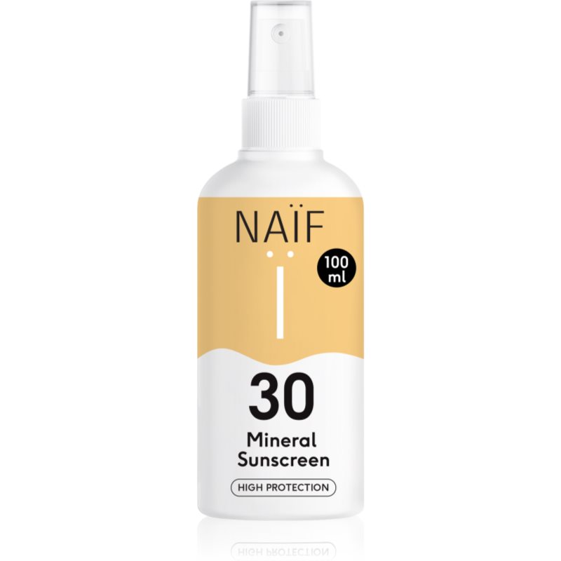Naif Sun Mineral Sunscreen SPF 30 ochranný sprej na opaľovanie SPF 30 100 ml