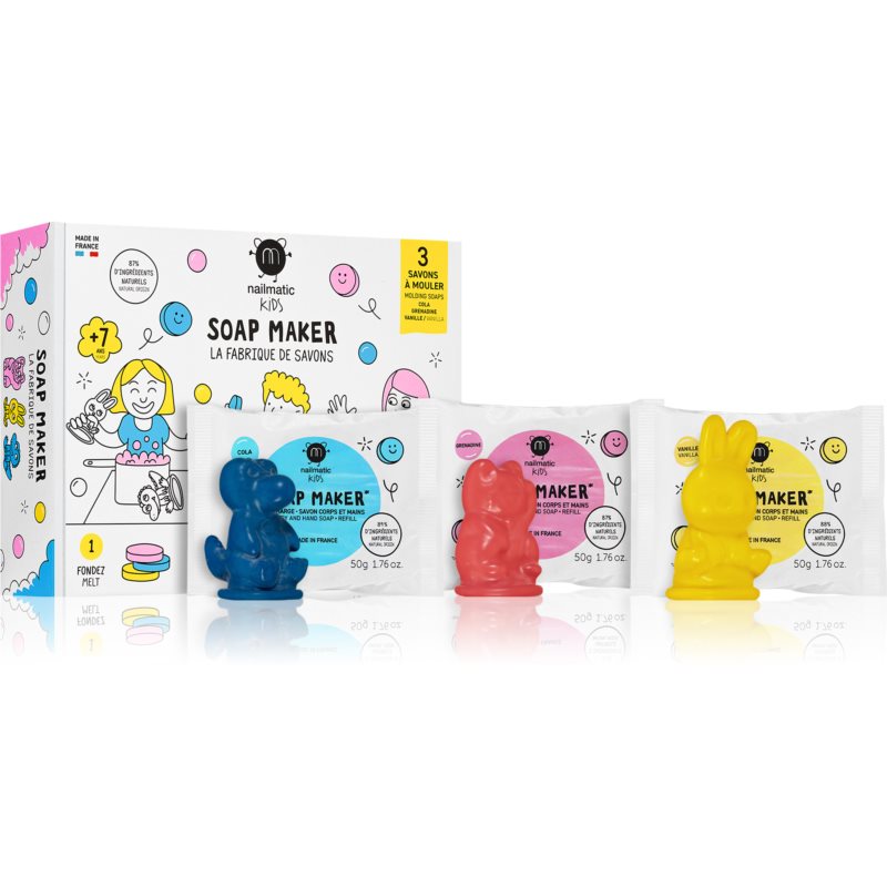 Nailmatic DIY KIT Soap Maker sada na výrobu mydla Rabbit, Crocodile, Cat