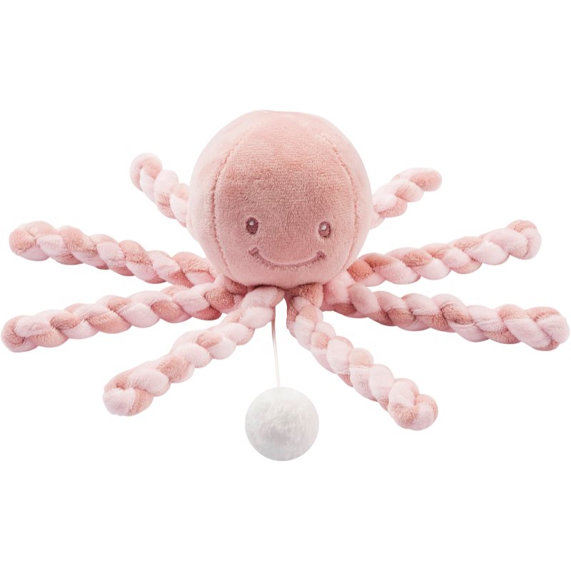 NATTOU Cuddly Octopus PIU PIU plyšová hračka s melódiou Lapidou Old Pink  Light Pink 0 m 1 ks