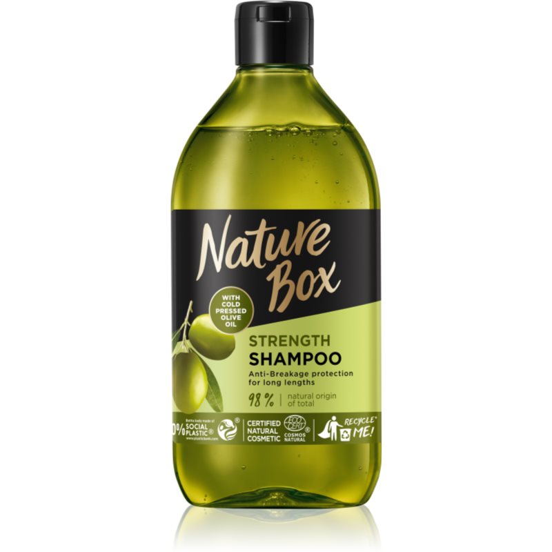 Nature Box Olive Oil ochranný šampón proti lámavosti vlasov 385 ml