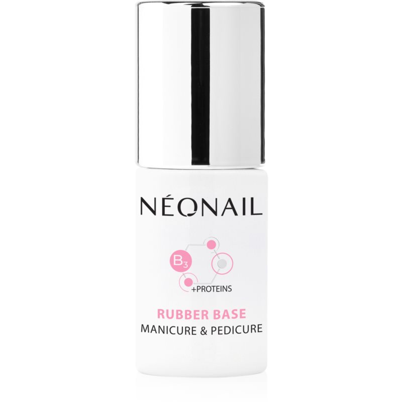 NeoNail Manicure  Pedicure Rubber Base podkladový lak pre gélové nechty s proteínom 7,2 ml