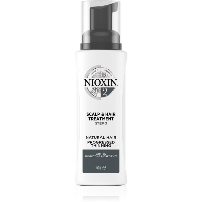 Nioxin System 2 Scalp  Hair Treatment bezoplachová starostlivosť pre jemné alebo rednúce vlasy 100 ml