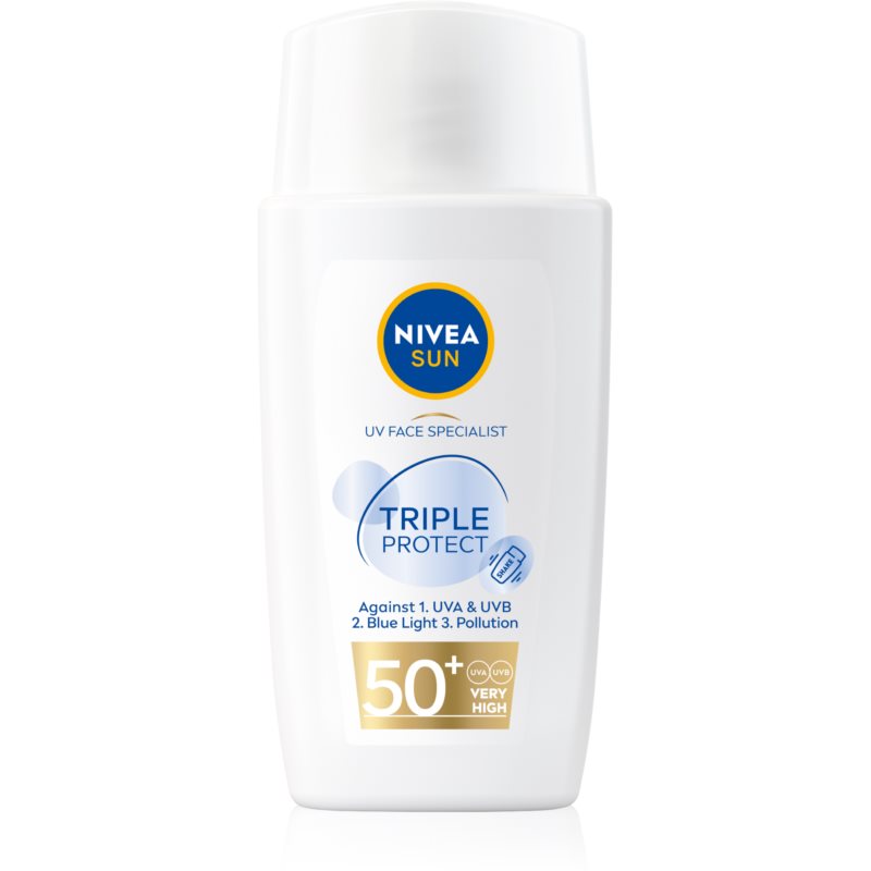Nivea Sun Triple Protect ľahký hydratačný krém na opaľovanie SPF 50 40 ml