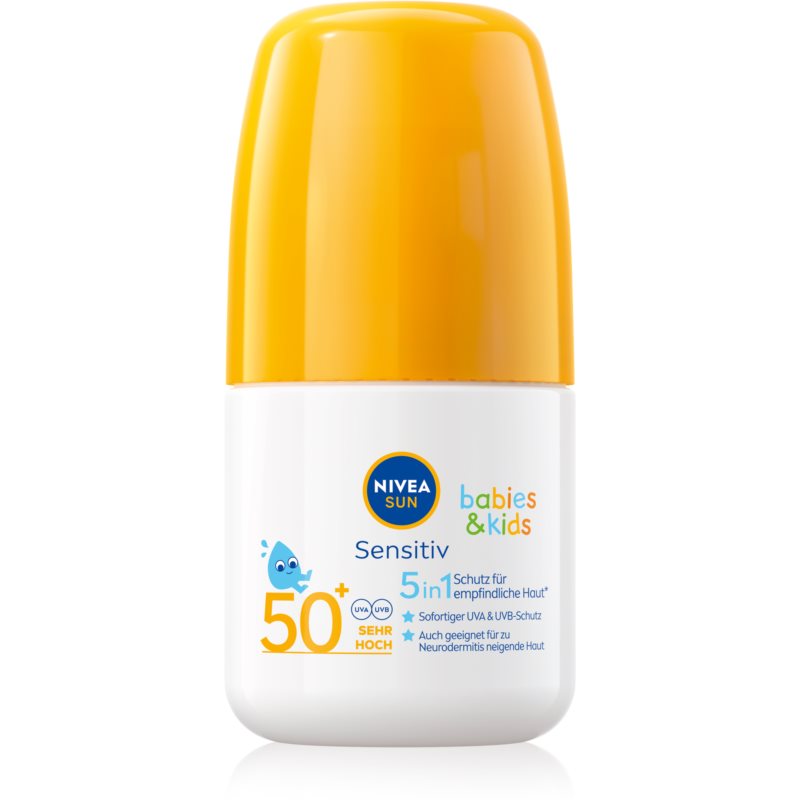 Nivea Sun Sensitiv detské mlieko na opaľovanie roll-on SPF 50 50 ml