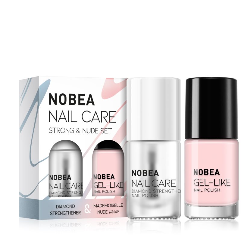 NOBEA Nail Care Strong  Nude Set sada lakov na nechty