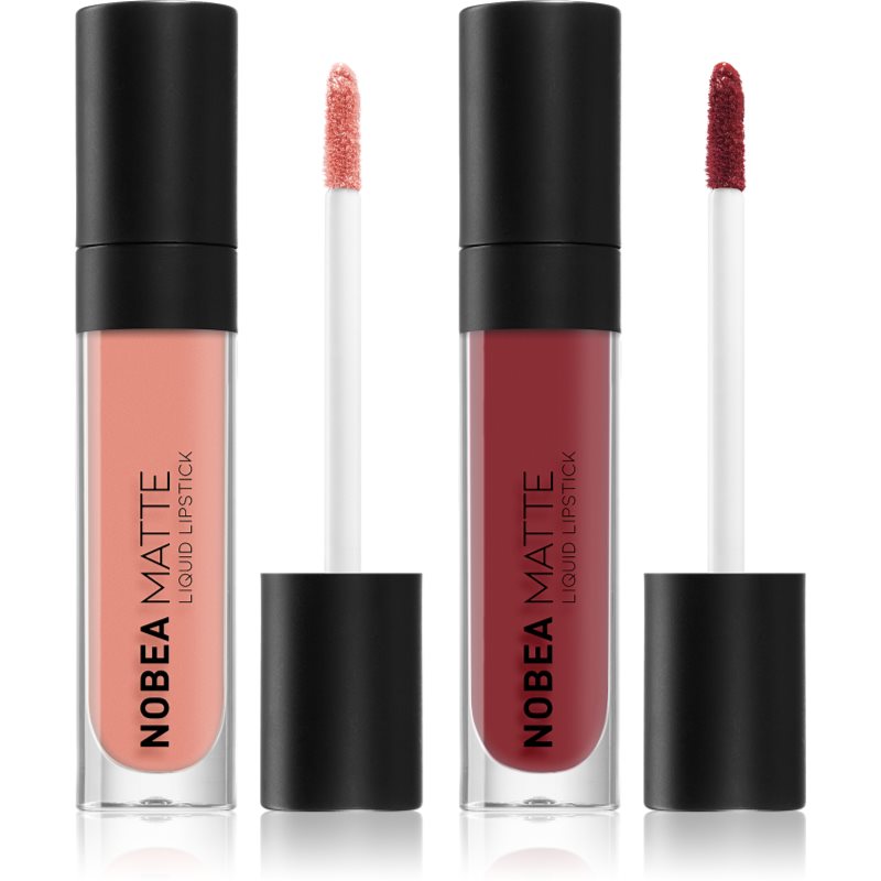 NOBEA Day-to-Day Matte Liquid Lipstick sada (na pery) pre ženy