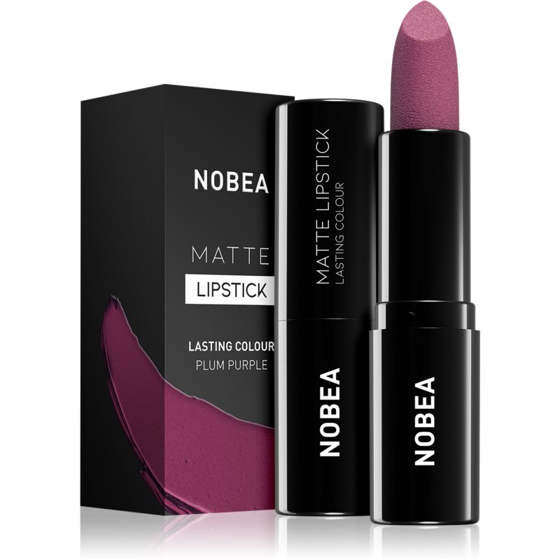 NOBEA Day-to-Day Matte Lipstick matný rúž odtieň Plum purple M15 3 g