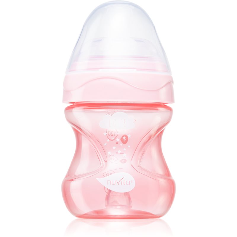 Nuvita Cool Bottle 0m dojčenská fľaša Light pink 150 ml