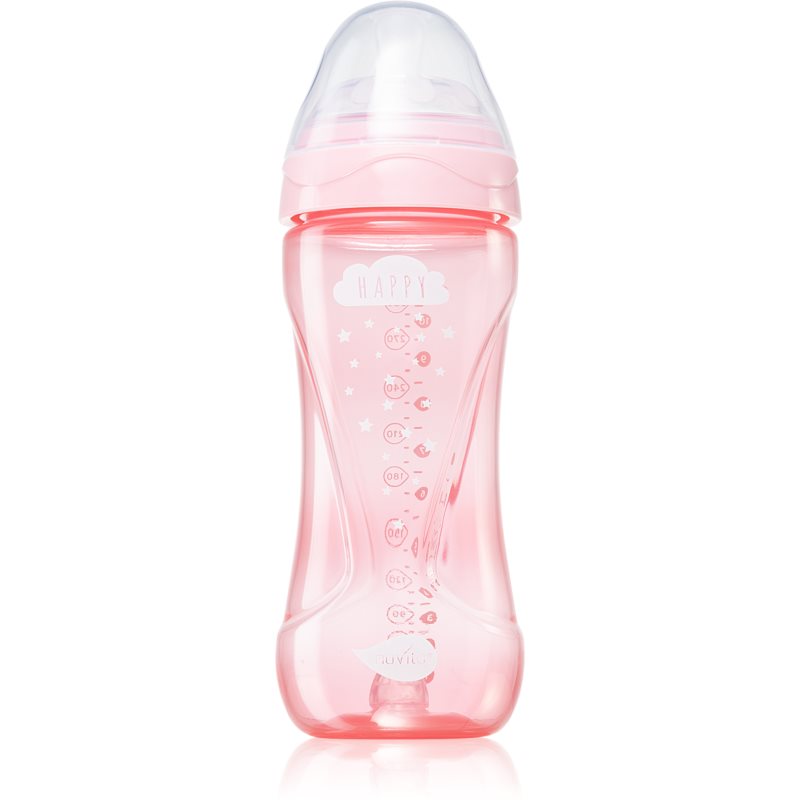 Nuvita Cool Bottle 4m dojčenská fľaša Light pink 330 ml