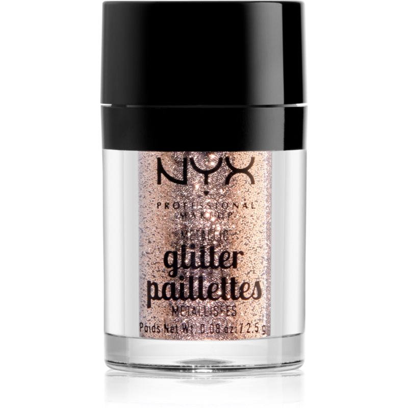 NYX Professional Makeup Glitter Goals metalické trblietky na tvár a telo odtieň 04 Goldstone 2.5 g