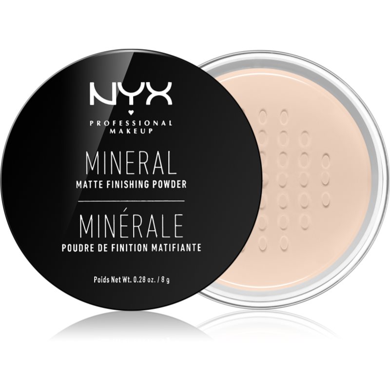 NYX Professional Makeup Mineral Finishing Powder minerálny púder odtieň LightMedium 8 g