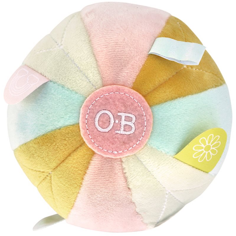 O.B Designs Sensory Ball plyšová hračka Autumn Pink 3m 1 ks