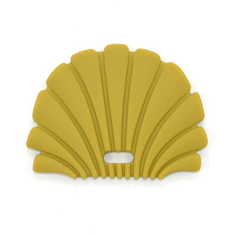O.B Designs Shell Teether hryzadielko Gold 3m 1 ks