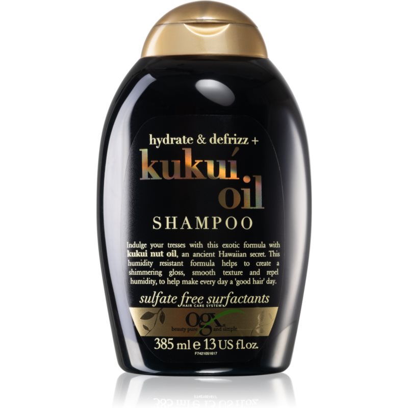 OGX Kukuí Oil hydratačný šampón proti krepateniu 385 ml