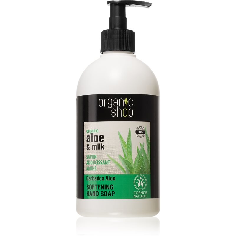 Organic Shop Organic Aloe  Milk Ošetrujúce tekuté mydlo na ruky 500 ml