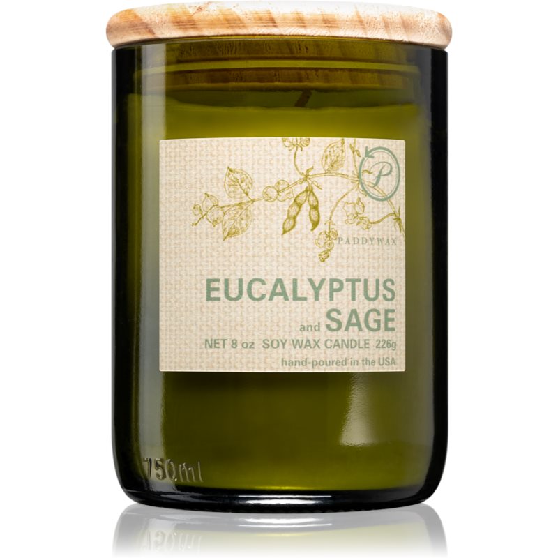 Paddywax Eco Green Eucalyptus  Sage vonná sviečka 226 g