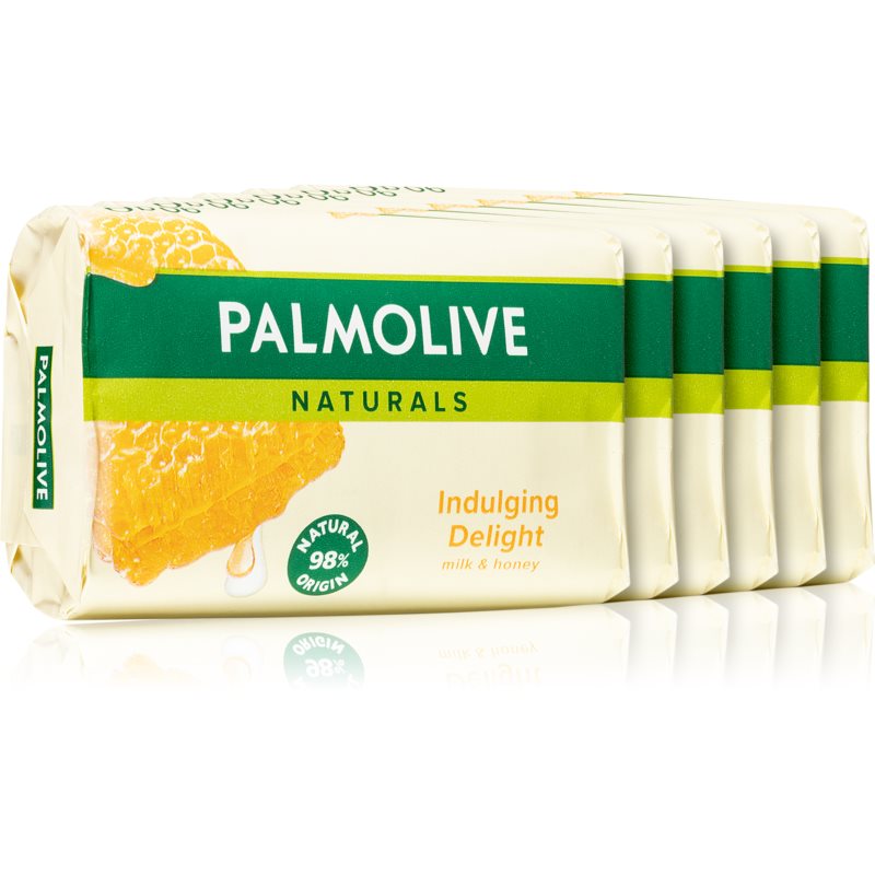 Palmolive Naturals Milk  Honey tuhé mydlo s mliekom a medom 6x90 g
