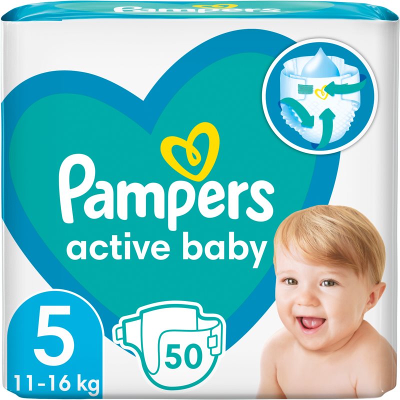 Pampers Active Baby Size 5 jednorazové plienky 11-16 kg 50 ks