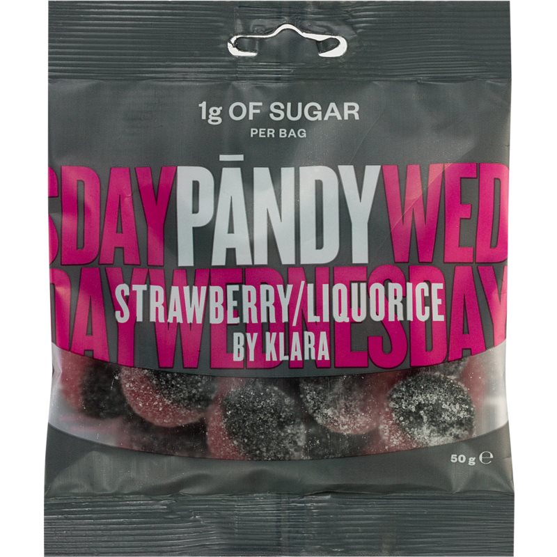 Pändy Candy StrawberryLiquorice by Klara želé cukríky 50 g